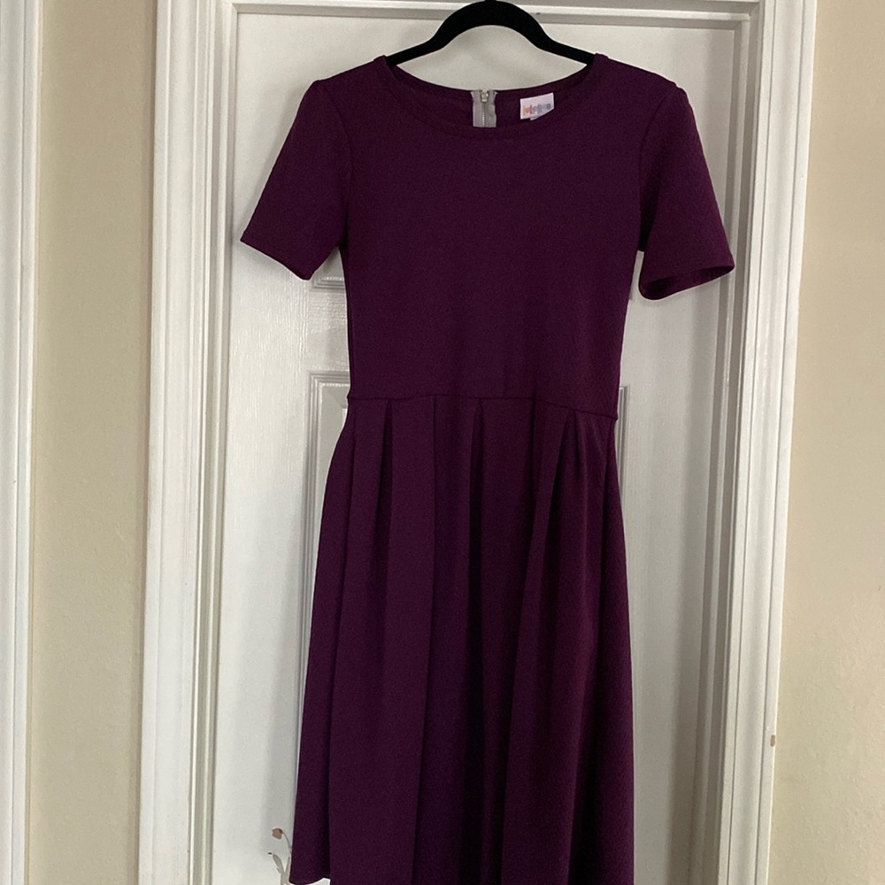 Lularoe Amelia dress in purple size Small